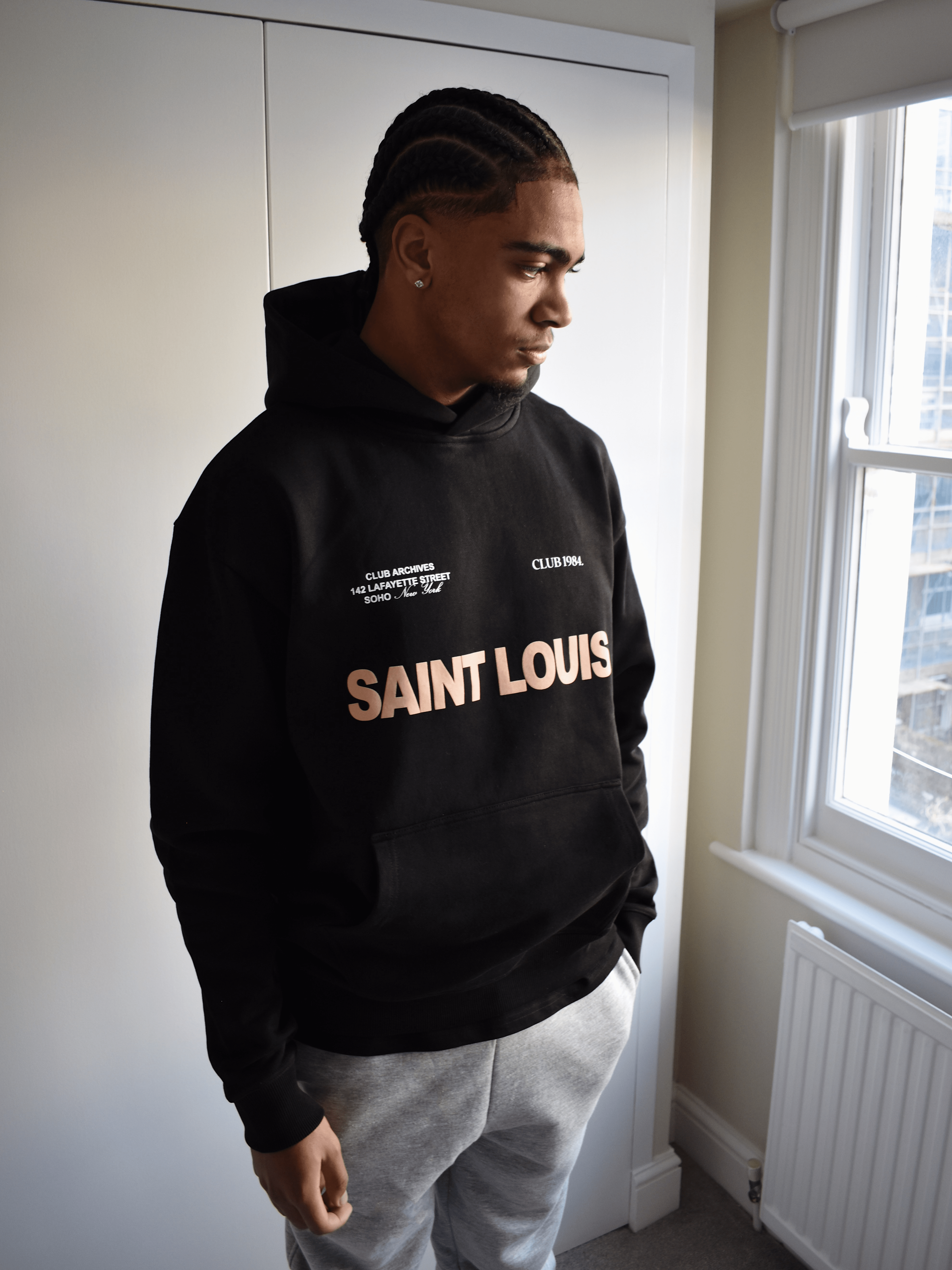 CLUB 1984. Heritage Hoodie - Black Hoodie