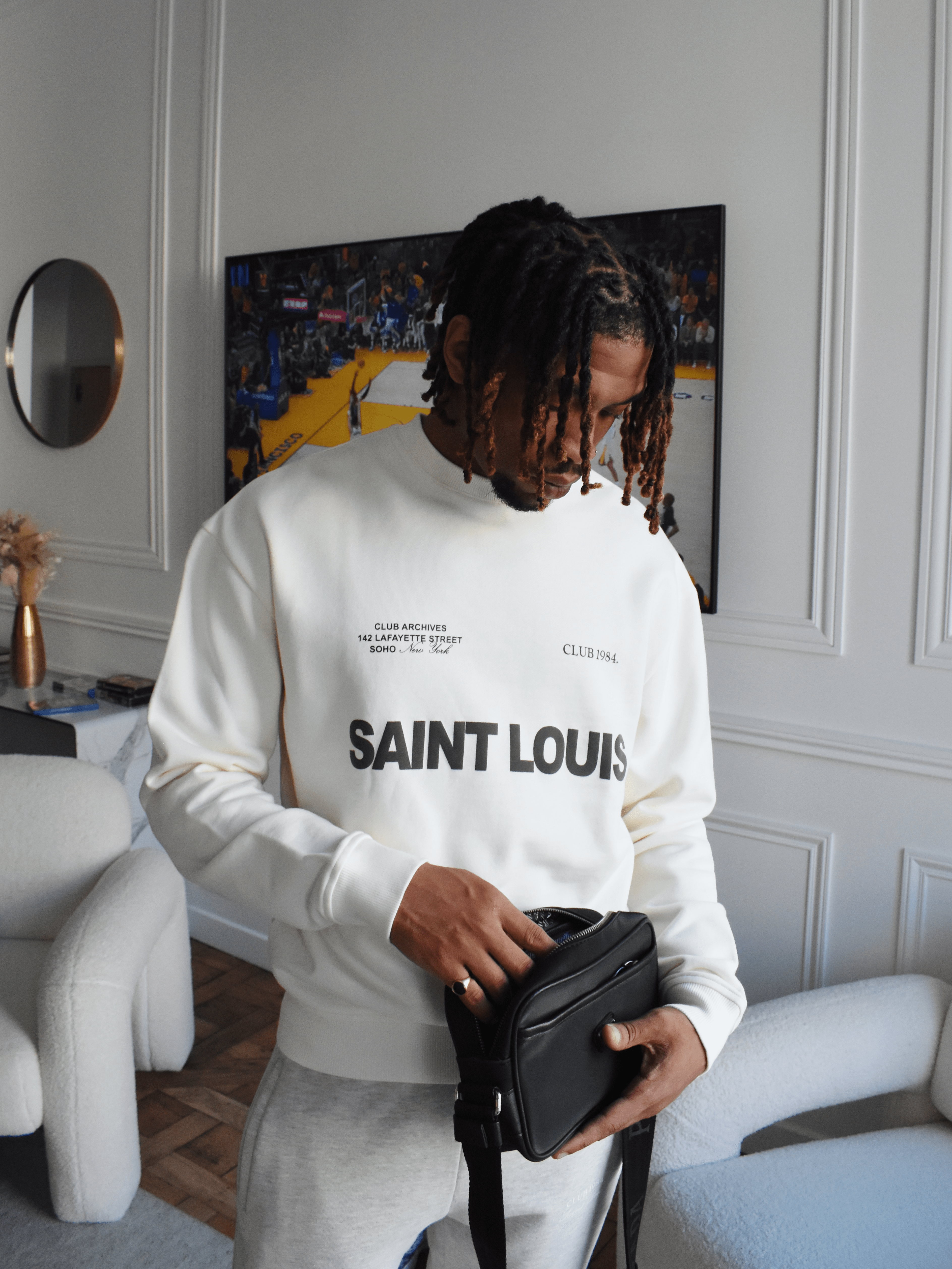 CLUB 1984. Heritage Sweatshirt - Off White Sweatshirt