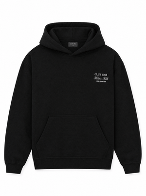 CLUB 1984. Hidden Hills Hoodie - Black Hoodie