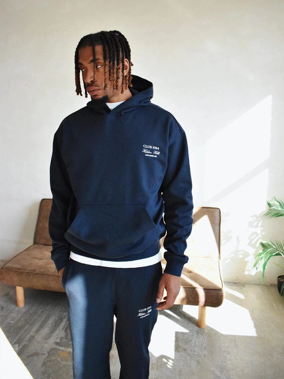 CLUB 1984. Hidden Hills Hoodie - Navy Hoodie
