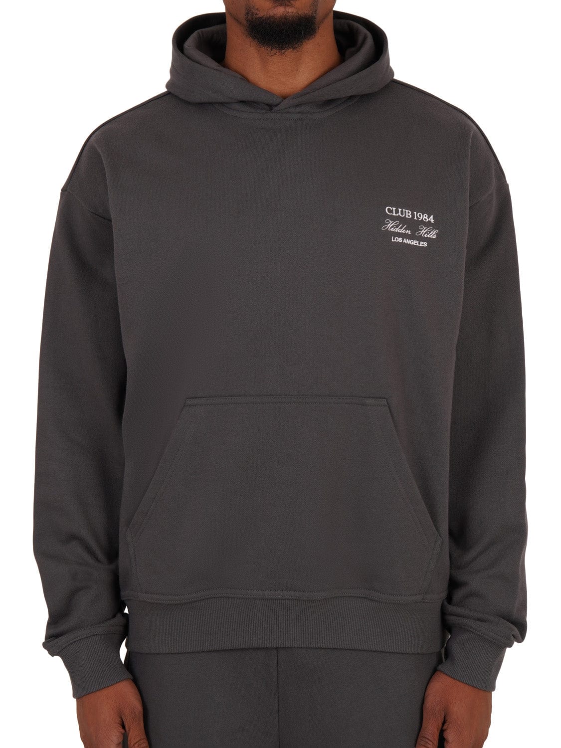 CLUB 1984. Hidden Hills Hoodie - Washed Grey Hoodie