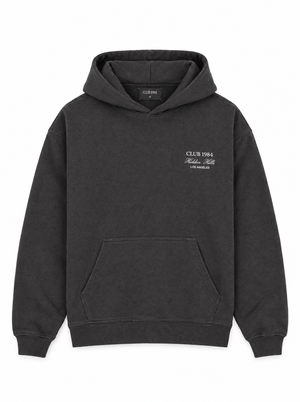 CLUB 1984. Hidden Hills Hoodie - Washed Grey Hoodie