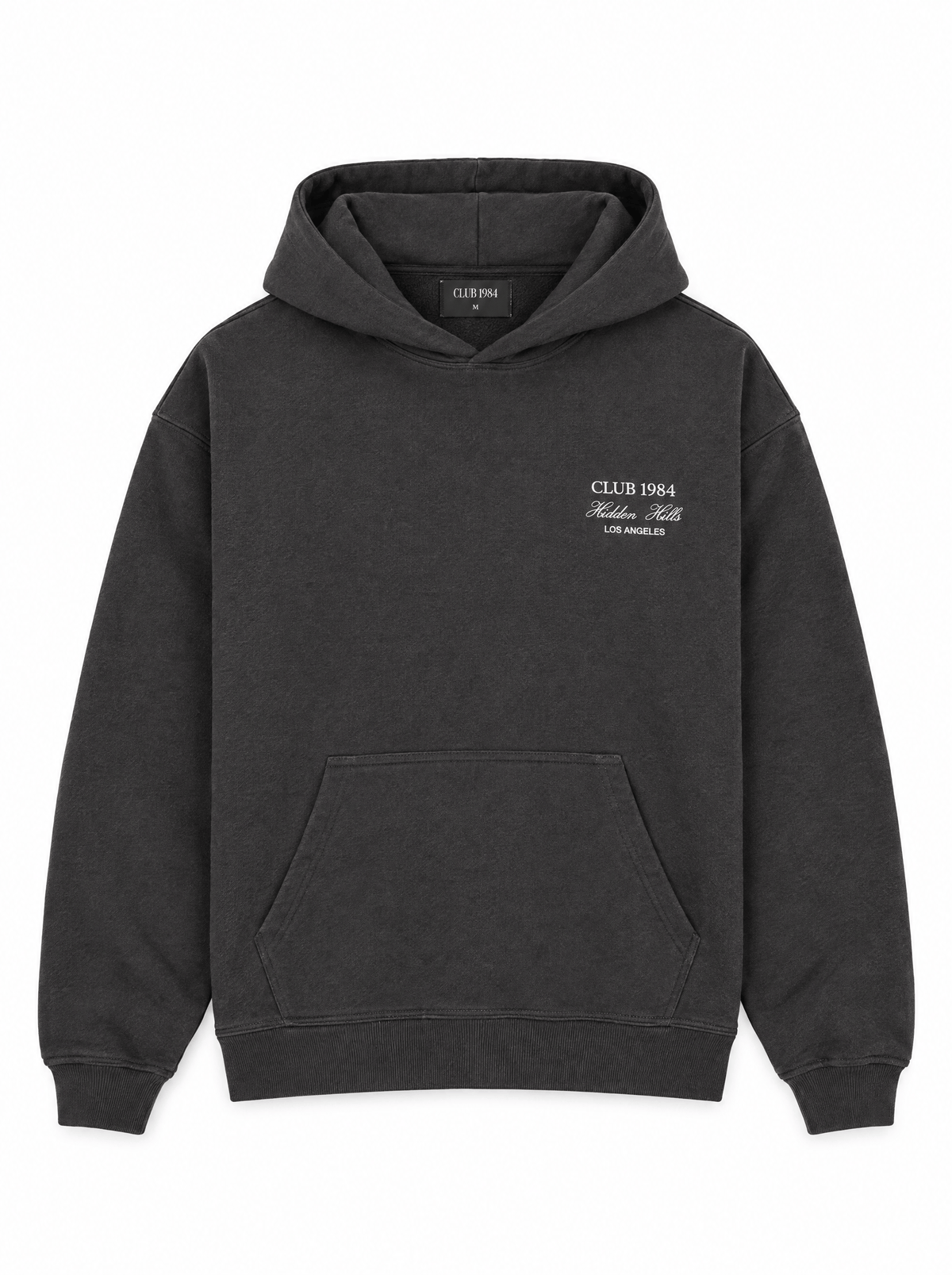 CLUB 1984. Hidden Hills Hoodie - Washed Grey Hoodie