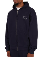CLUB 1984. Hidden Hills Zipped Hoodie - Navy Hoodie