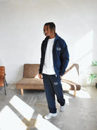 CLUB 1984. Hidden Hills Zipped Hoodie - Navy Hoodie