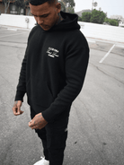 CLUB 1984. Homme Knitted Hoodie - Black Hoodie
