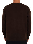 CLUB 1984. Homme Knitted Sweatshirt - Coffee Sweatshirt