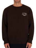 CLUB 1984. Homme Knitted Sweatshirt - Coffee Sweatshirt