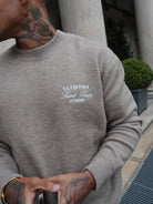 CLUB 1984. Homme Knitted Sweatshirt - Mocha Sweatshirt