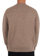 CLUB 1984. Homme Knitted Sweatshirt - Mocha Sweatshirt