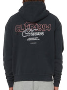 CLUB 1984. Honour Hoodie - Washed Black Hoodie
