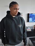 CLUB 1984. Honour Hoodie - Washed Black Hoodie