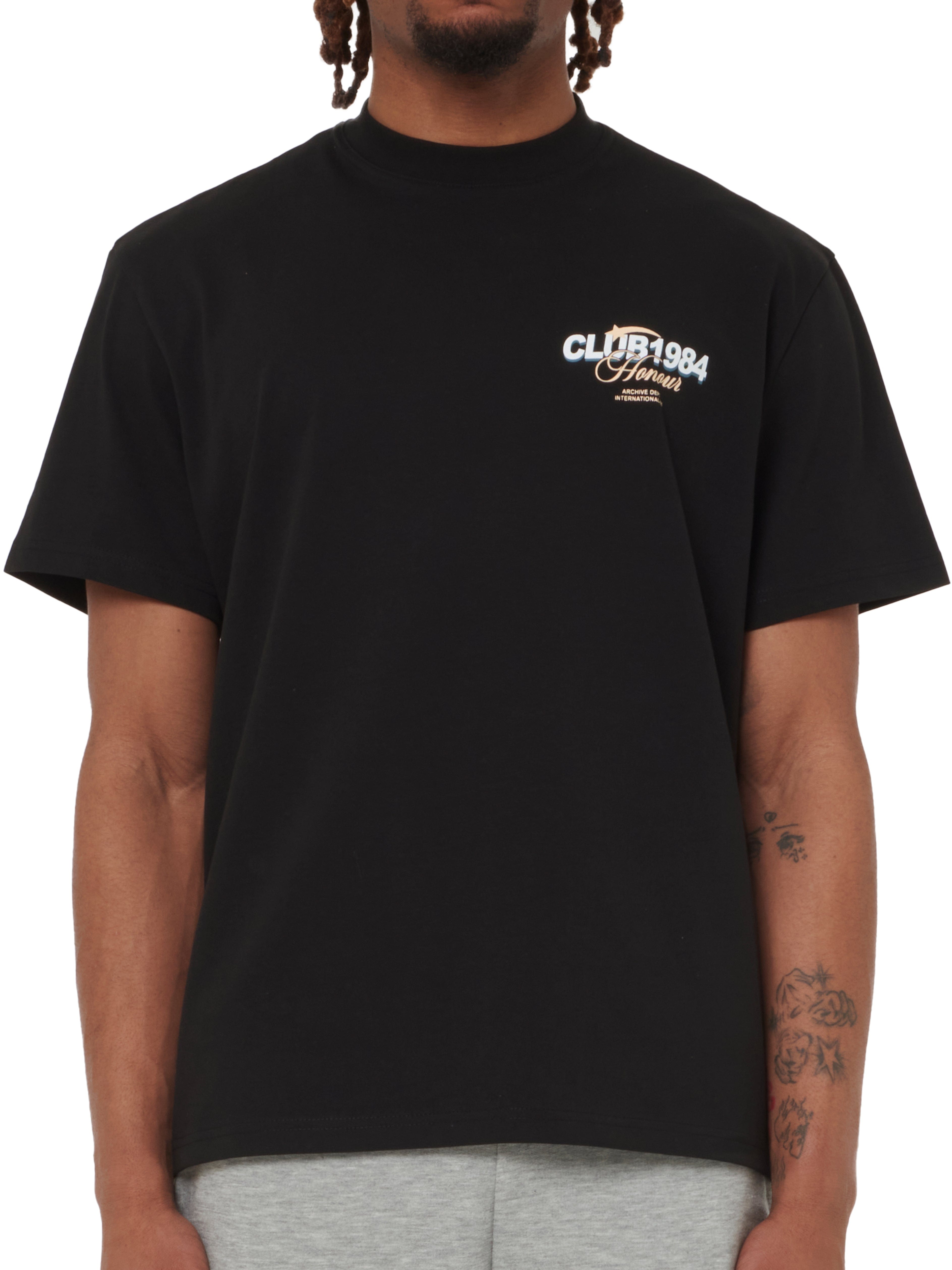 CLUB 1984. Honour T-shirt - Black T-Shirt