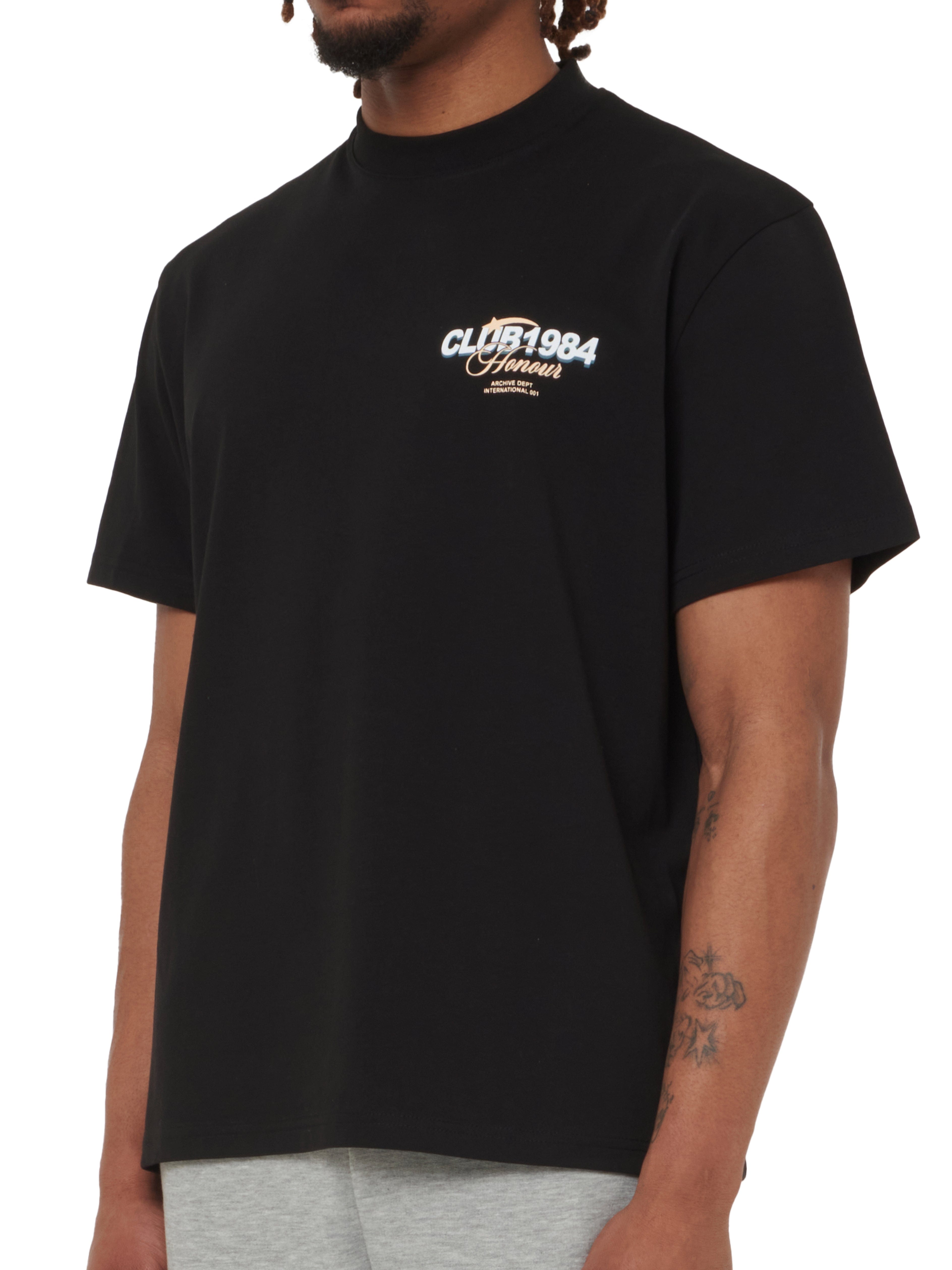 CLUB 1984. Honour T-shirt - Black T-Shirt