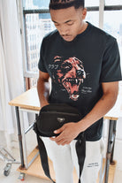 CLUB 1984. Horrors T-shirt - Washed Black T-Shirt