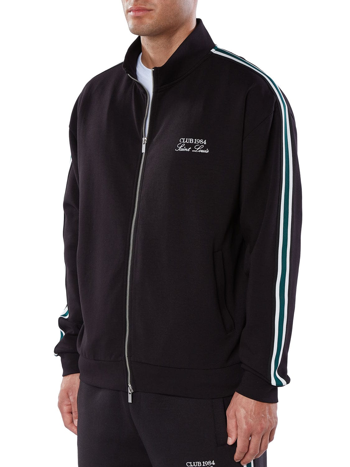 CLUB 1984. Houston Track Jacket - Black Jacket