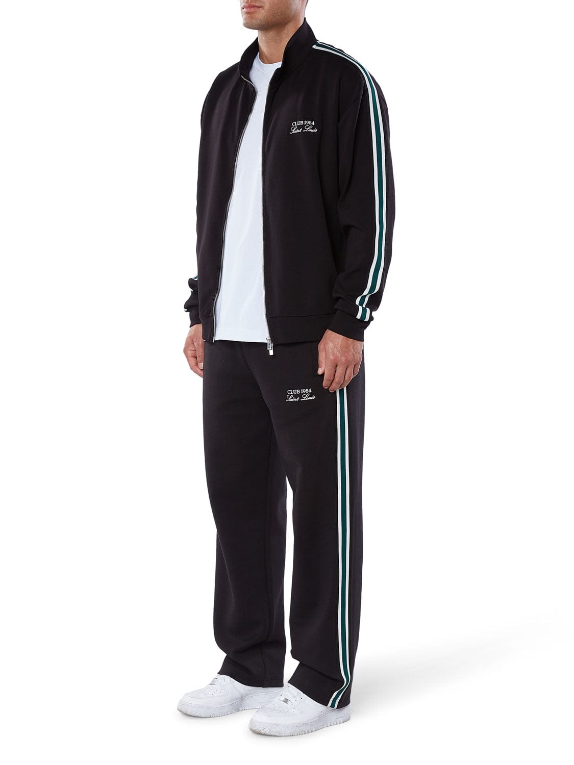 CLUB 1984. Houston Track Jacket - Black Jacket