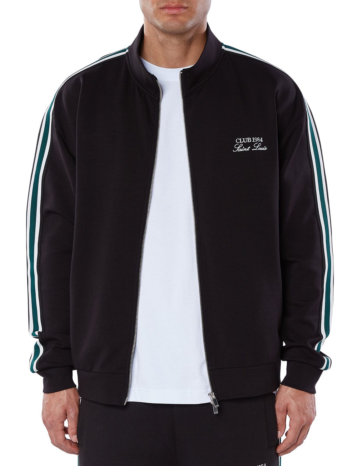 CLUB 1984. Houston Track Jacket - Black Jacket