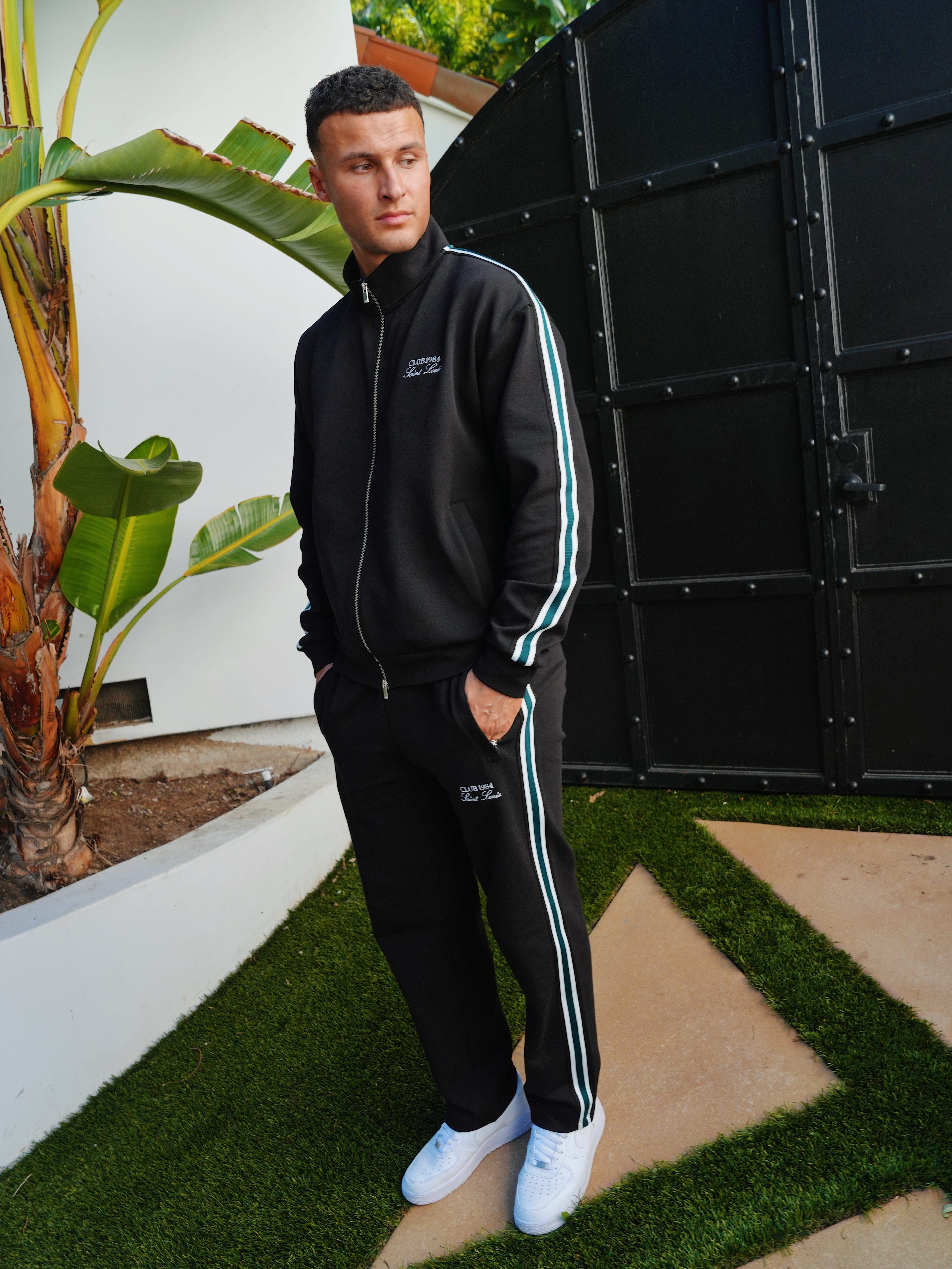 CLUB 1984. Houston Track Jacket - Black Jacket