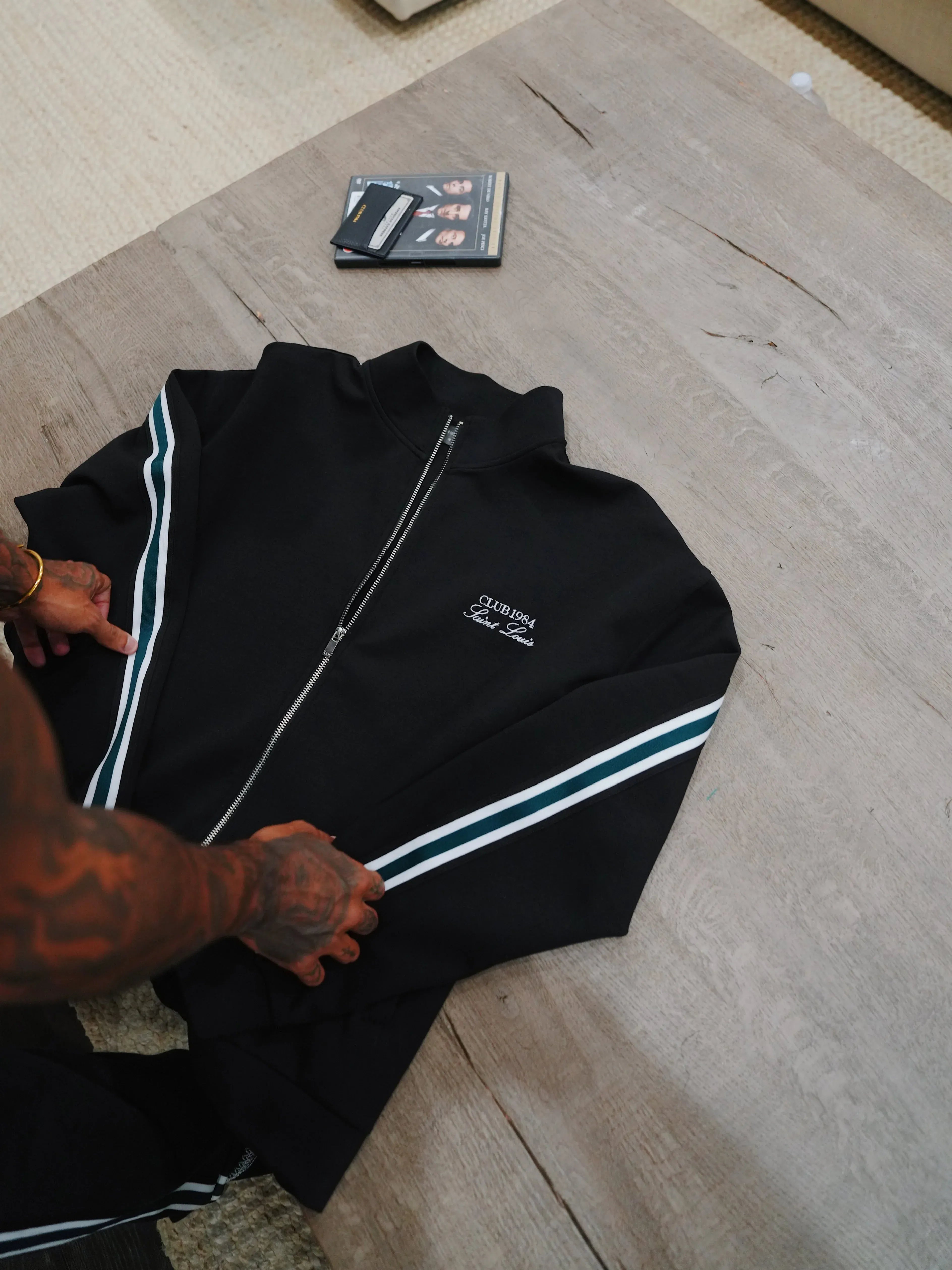 CLUB 1984. Houston Track Jacket - Black Jacket