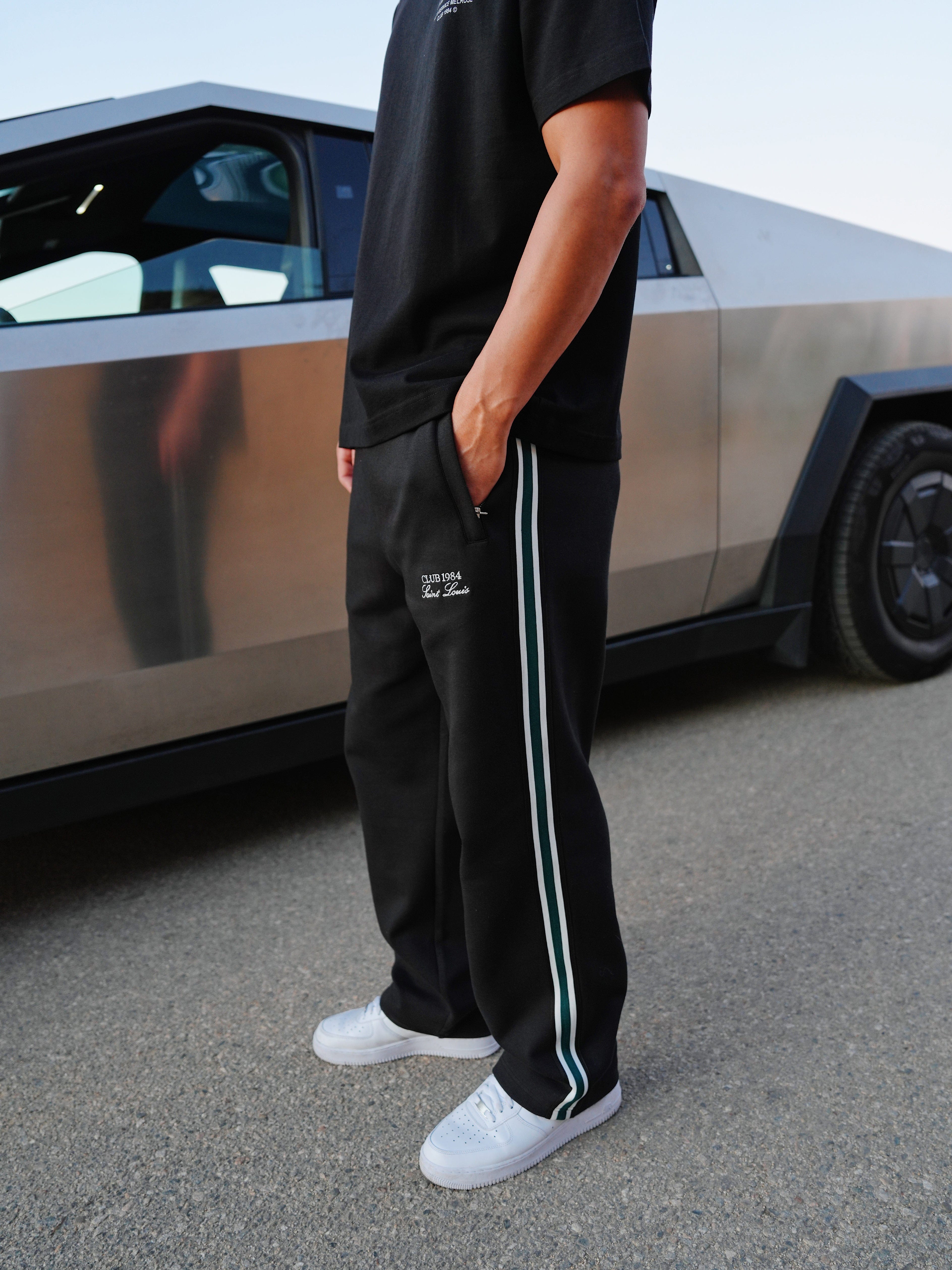 CLUB 1984. Houston Track Pants - Black Sweatpants