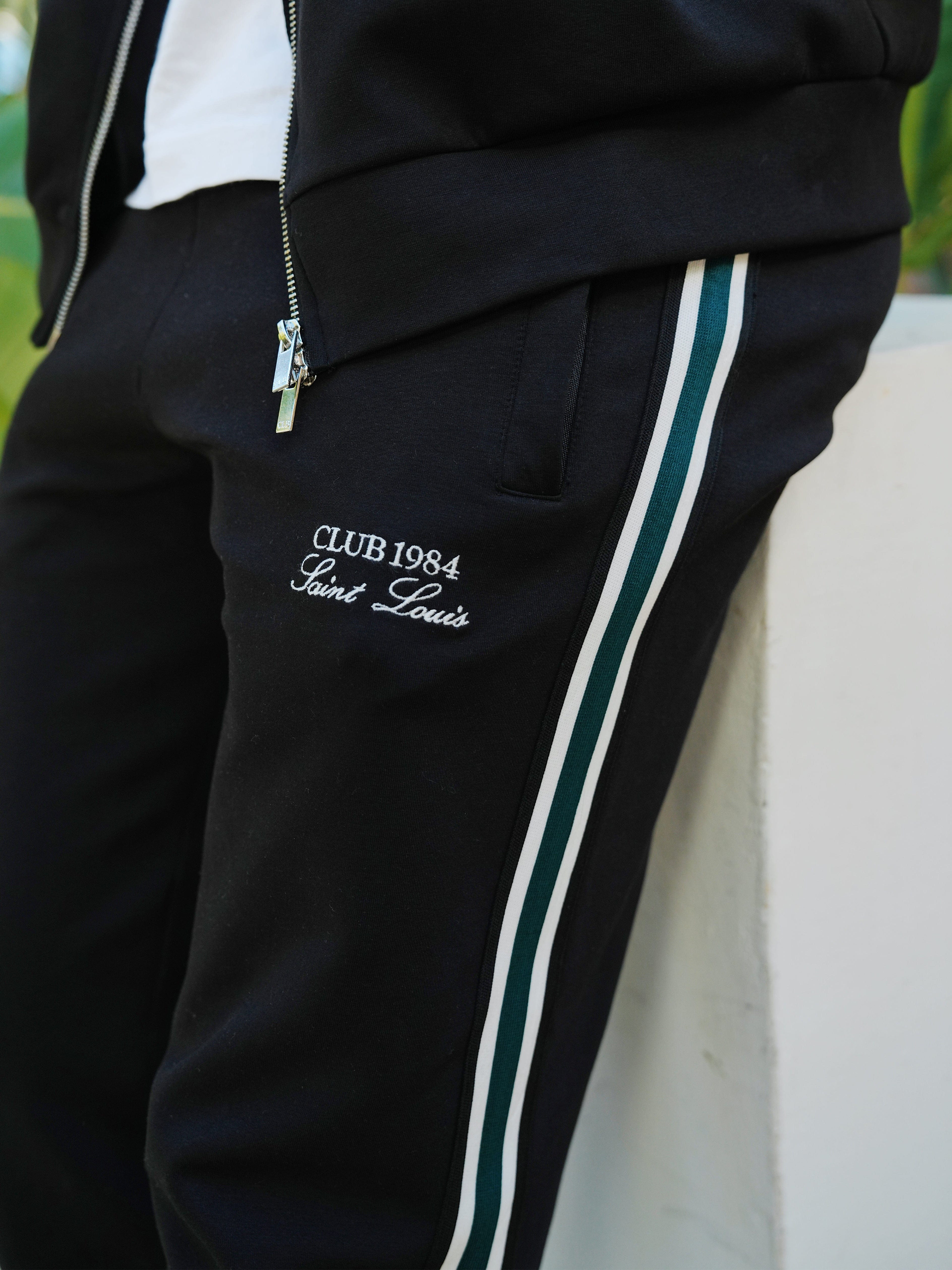 CLUB 1984. Houston Track Pants - Black Sweatpants