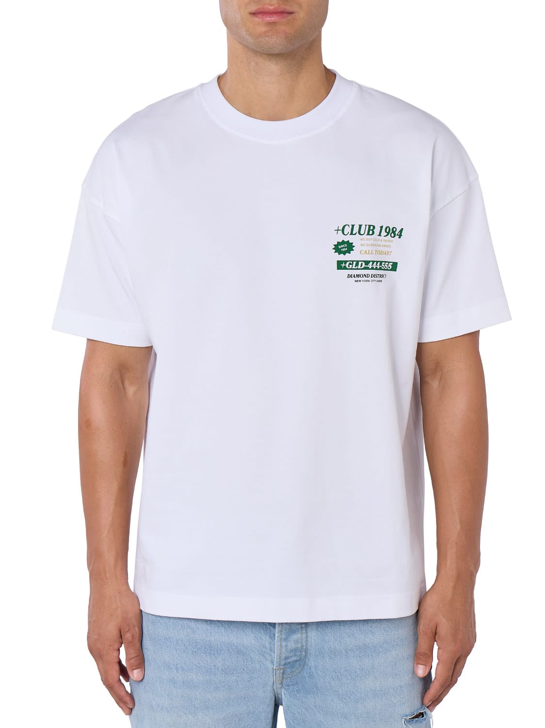 CLUB 1984. Jewellery Store T-shirt - White T-Shirt