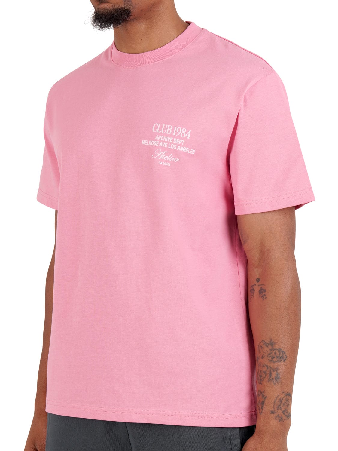 CLUB 1984. LA Dept T-shirt - Pink T-Shirt