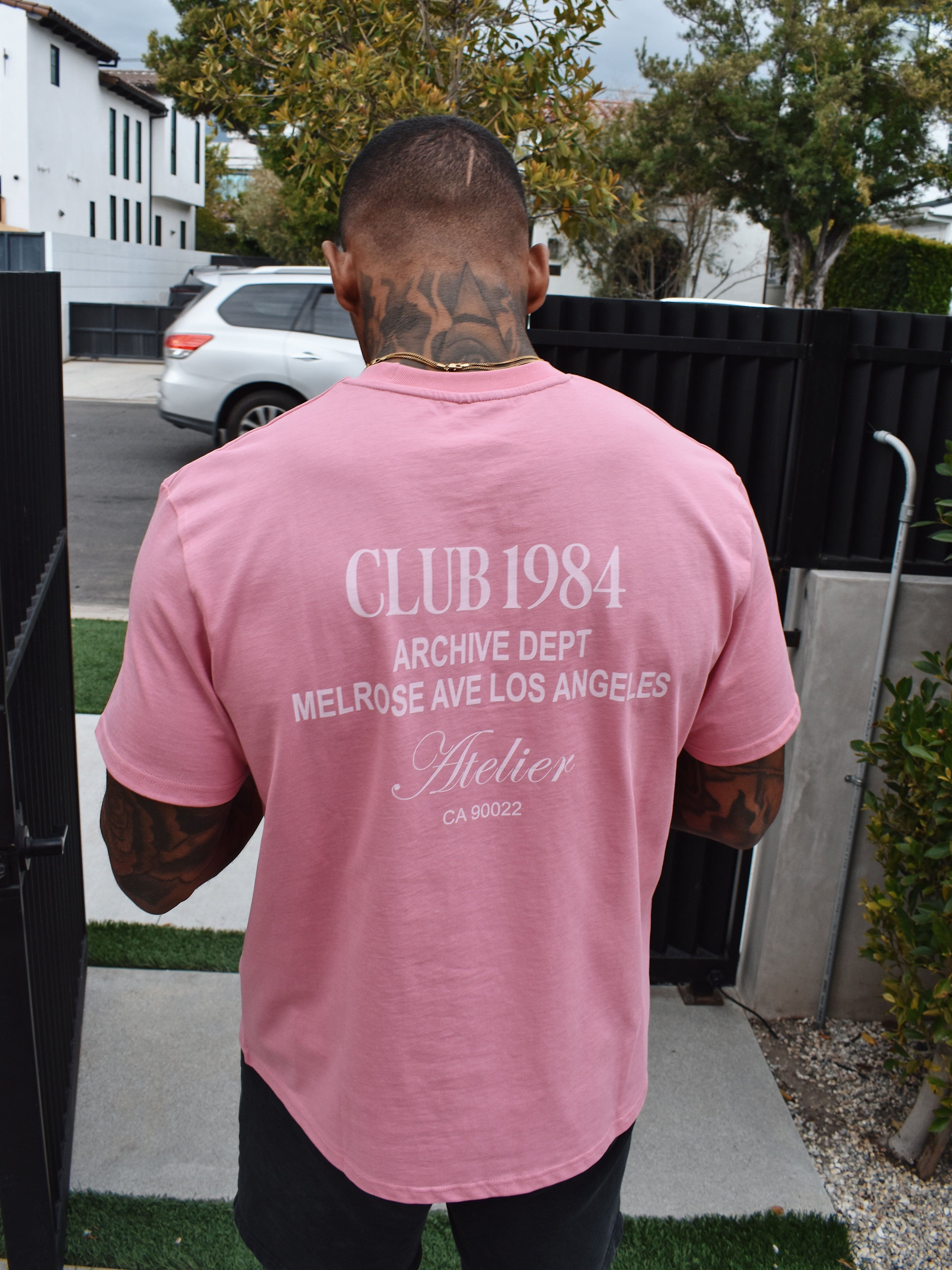 CLUB 1984. LA Dept T-shirt - Pink T-Shirt