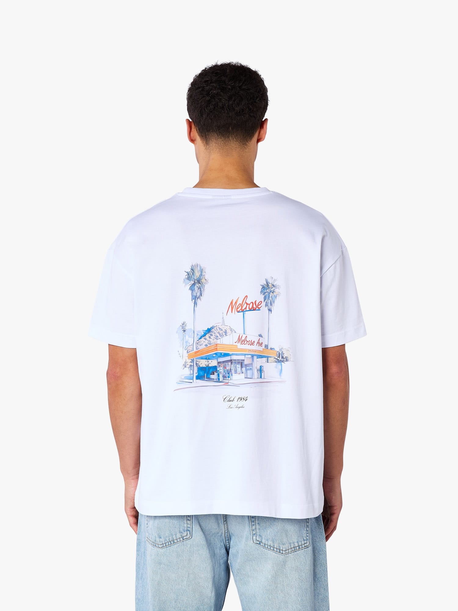 CLUB 1984. LA Gas T-shirt - White T-Shirt