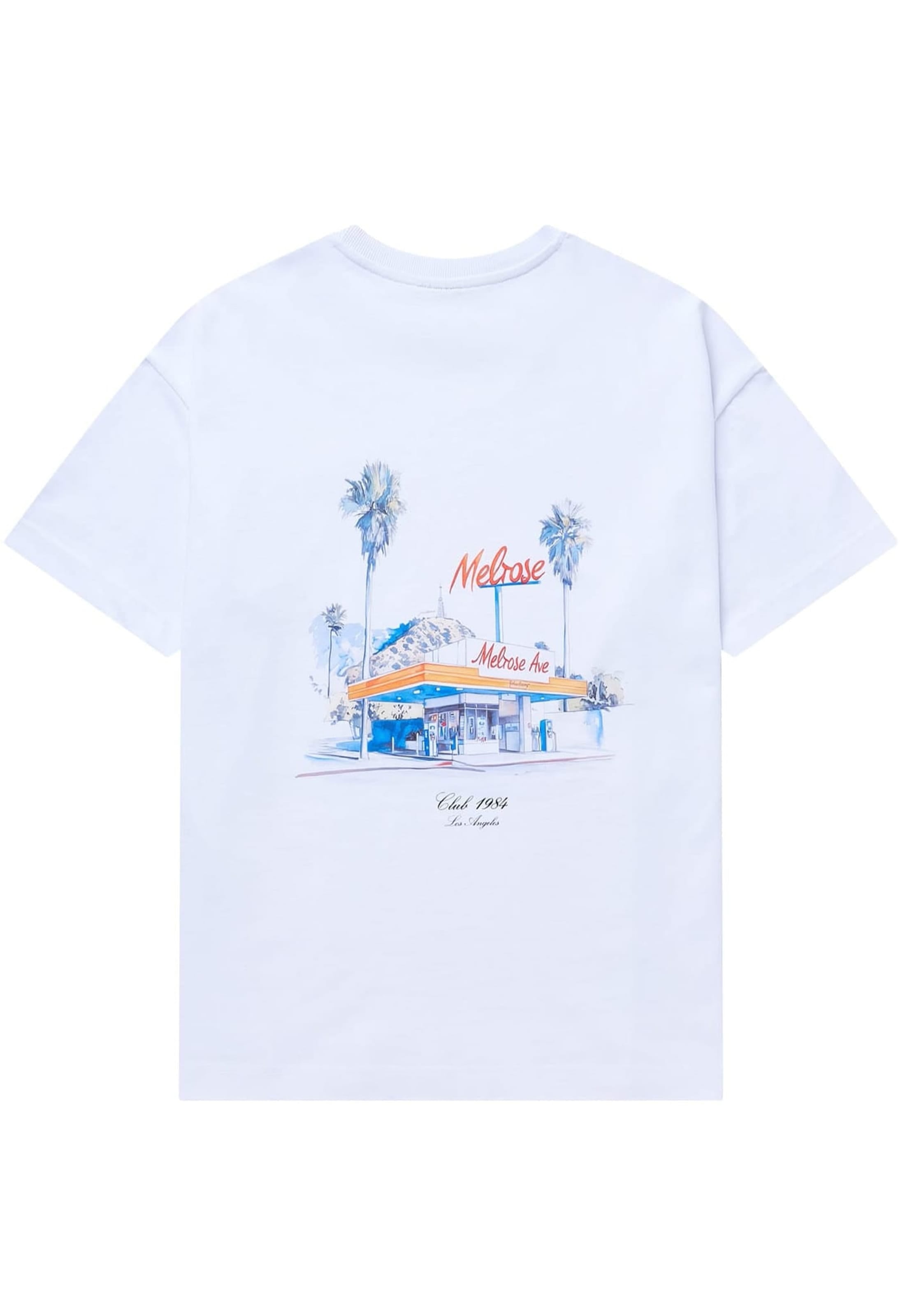 CLUB 1984. LA Gas T-shirt - White T-Shirt