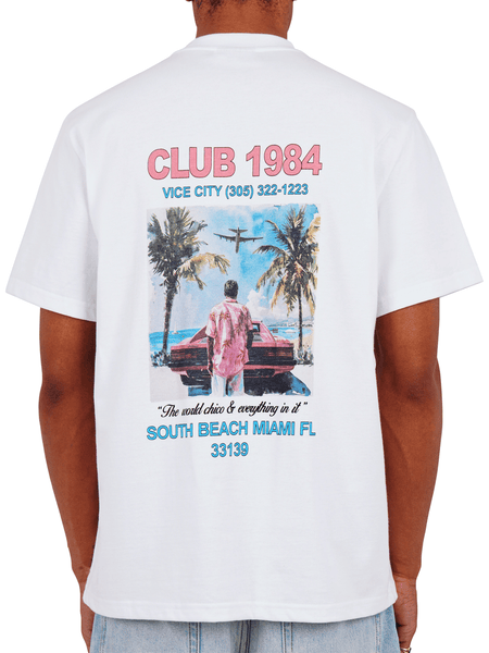 Live Fast T-shirt - White – CLUB 1984