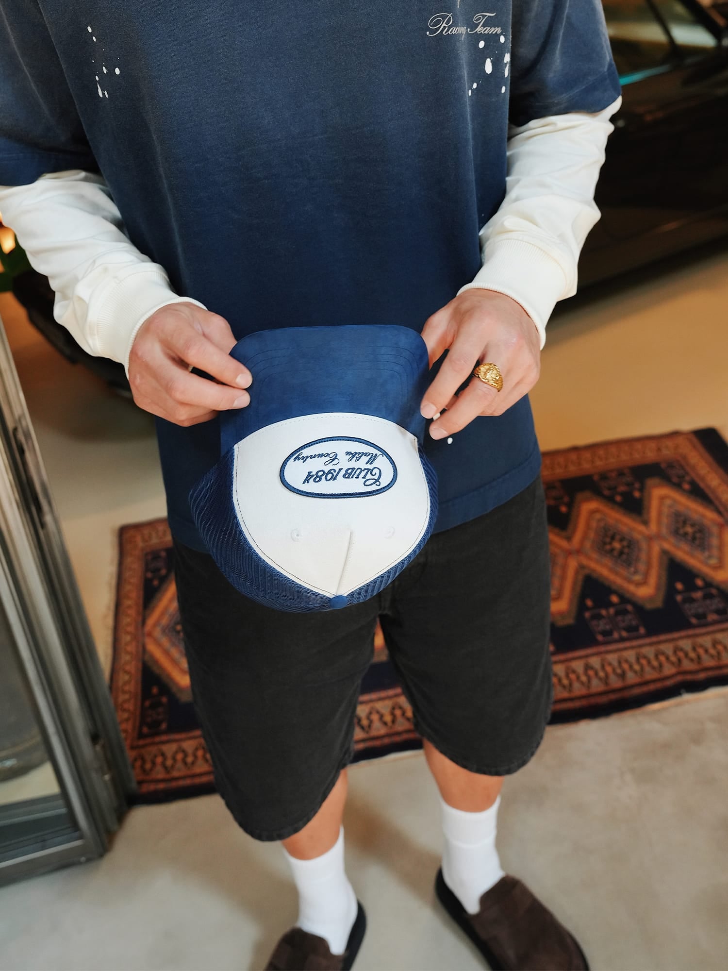 merpclub アイラブメルプ トラッカーキャップ Malibu Trucker Cap - Navy – CLUB 1984