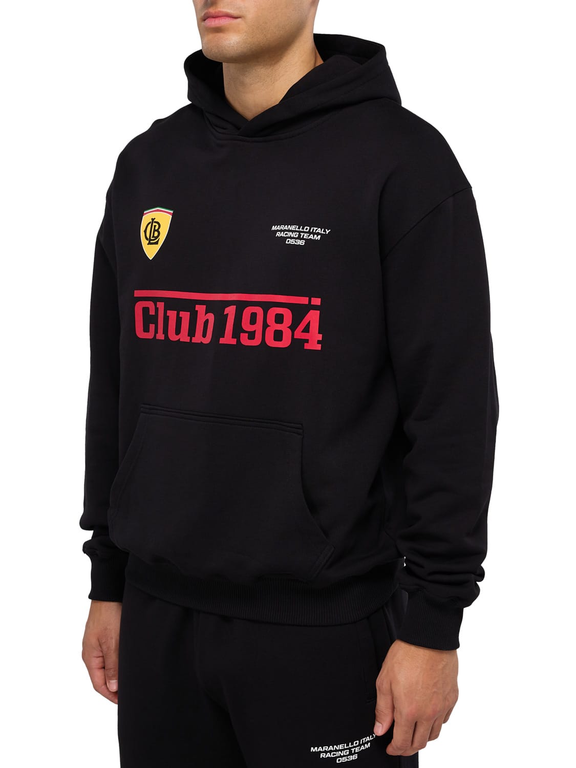 CLUB 1984. Maranello Hoodie - Black Hoodie