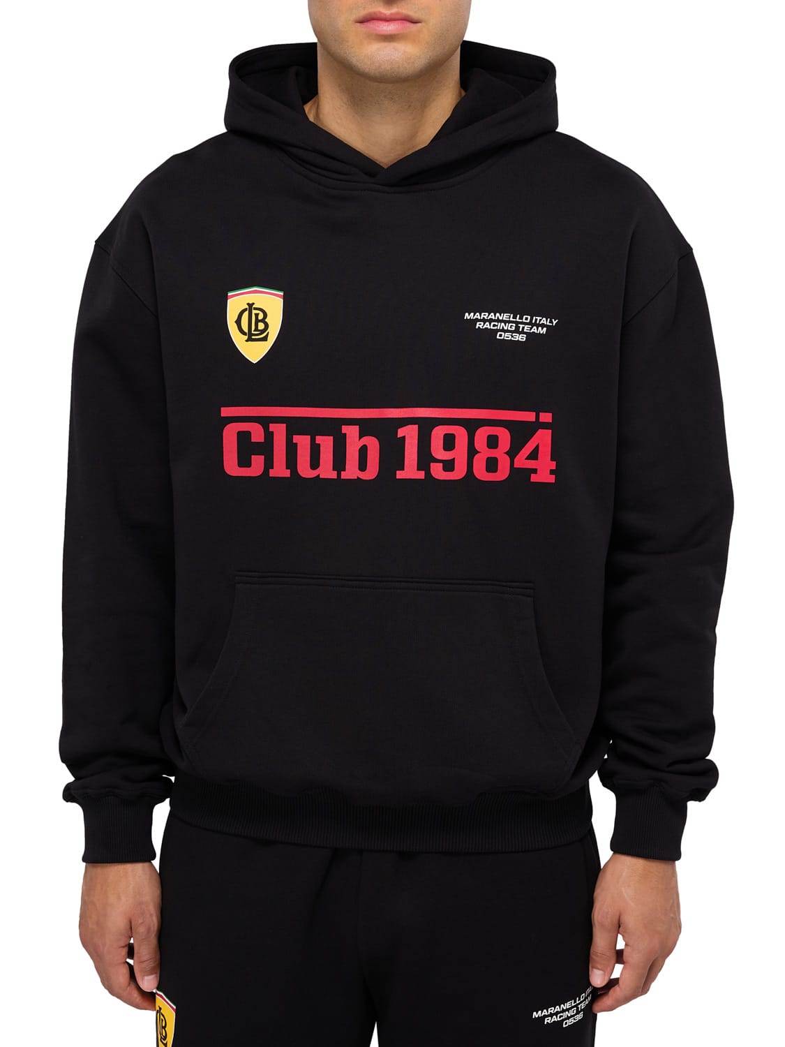 CLUB 1984. Maranello Hoodie - Black Hoodie