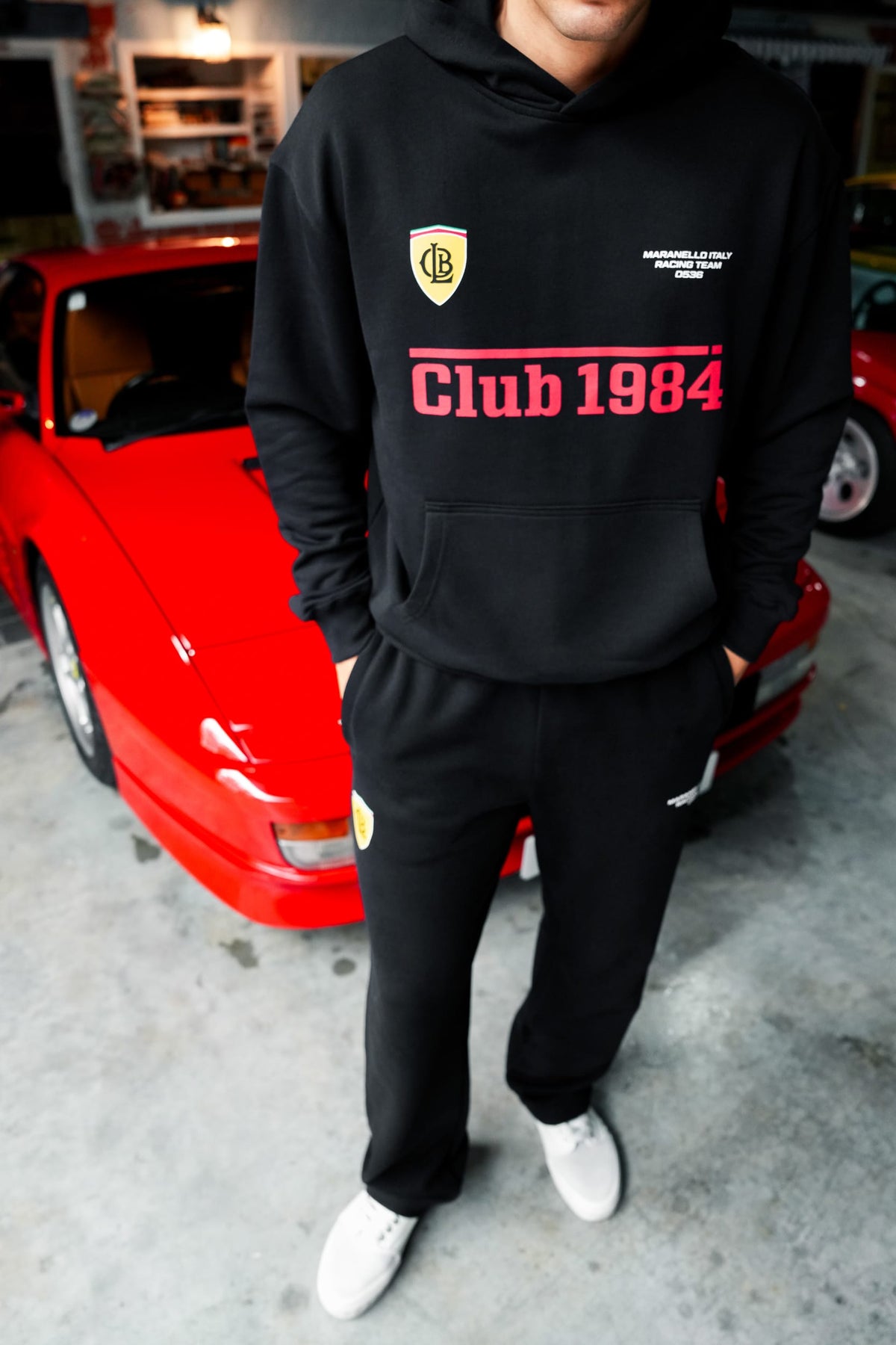 CLUB 1984. Maranello Hoodie - Black Hoodie