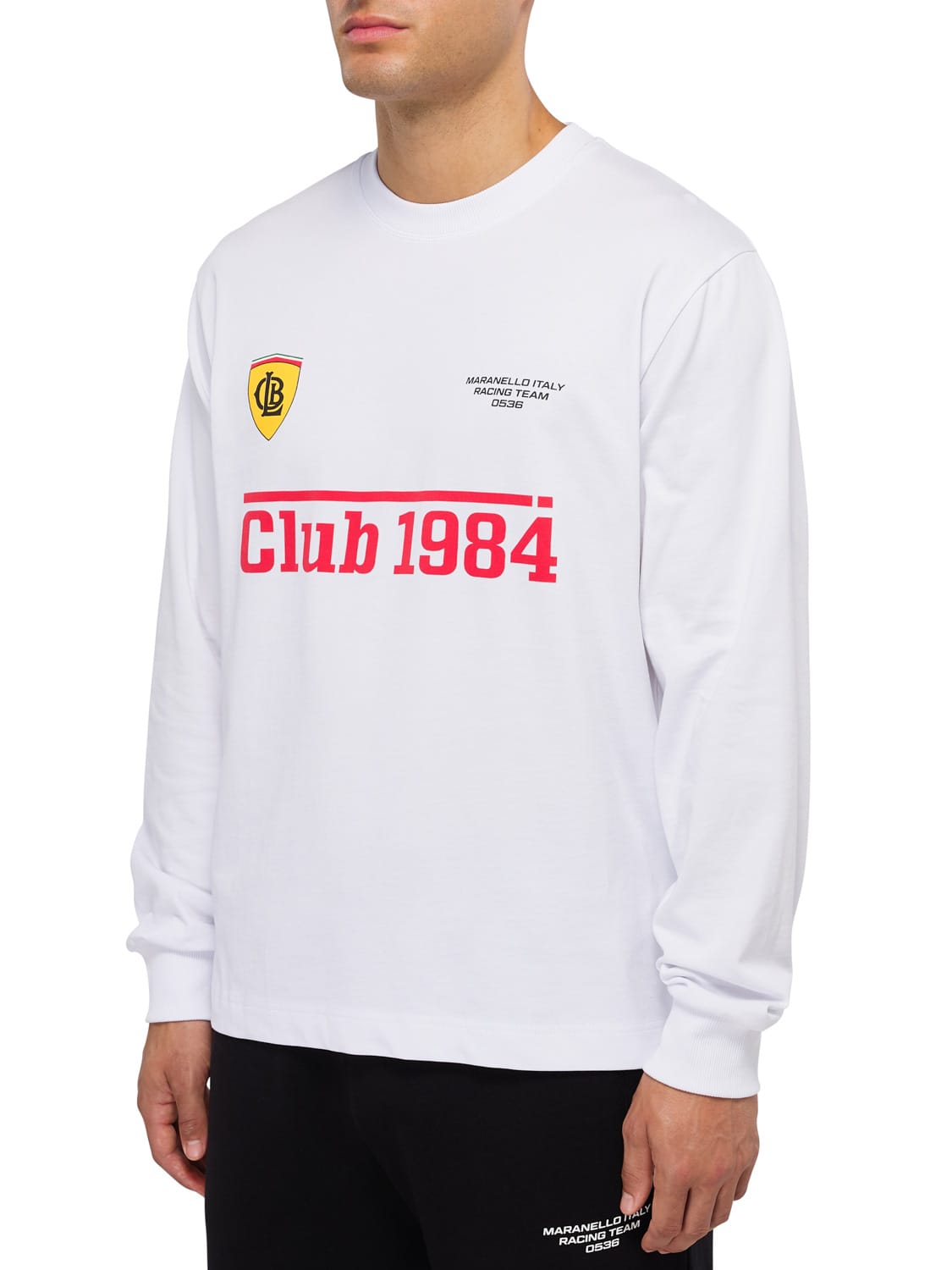 CLUB 1984. Maranello LS T-shirt - White T-Shirt