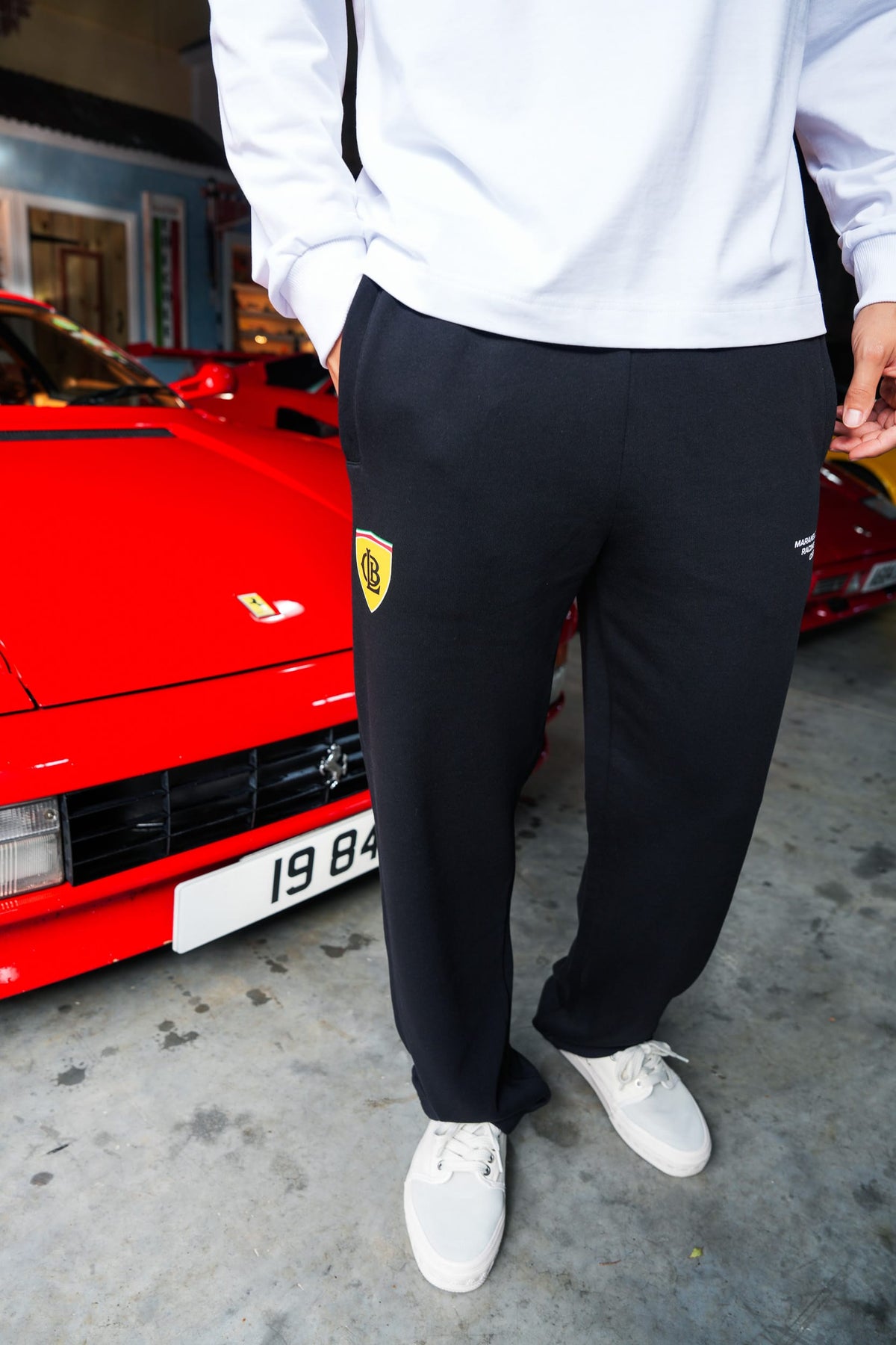 CLUB 1984. Maranello Sweatpants - Black Sweatpants