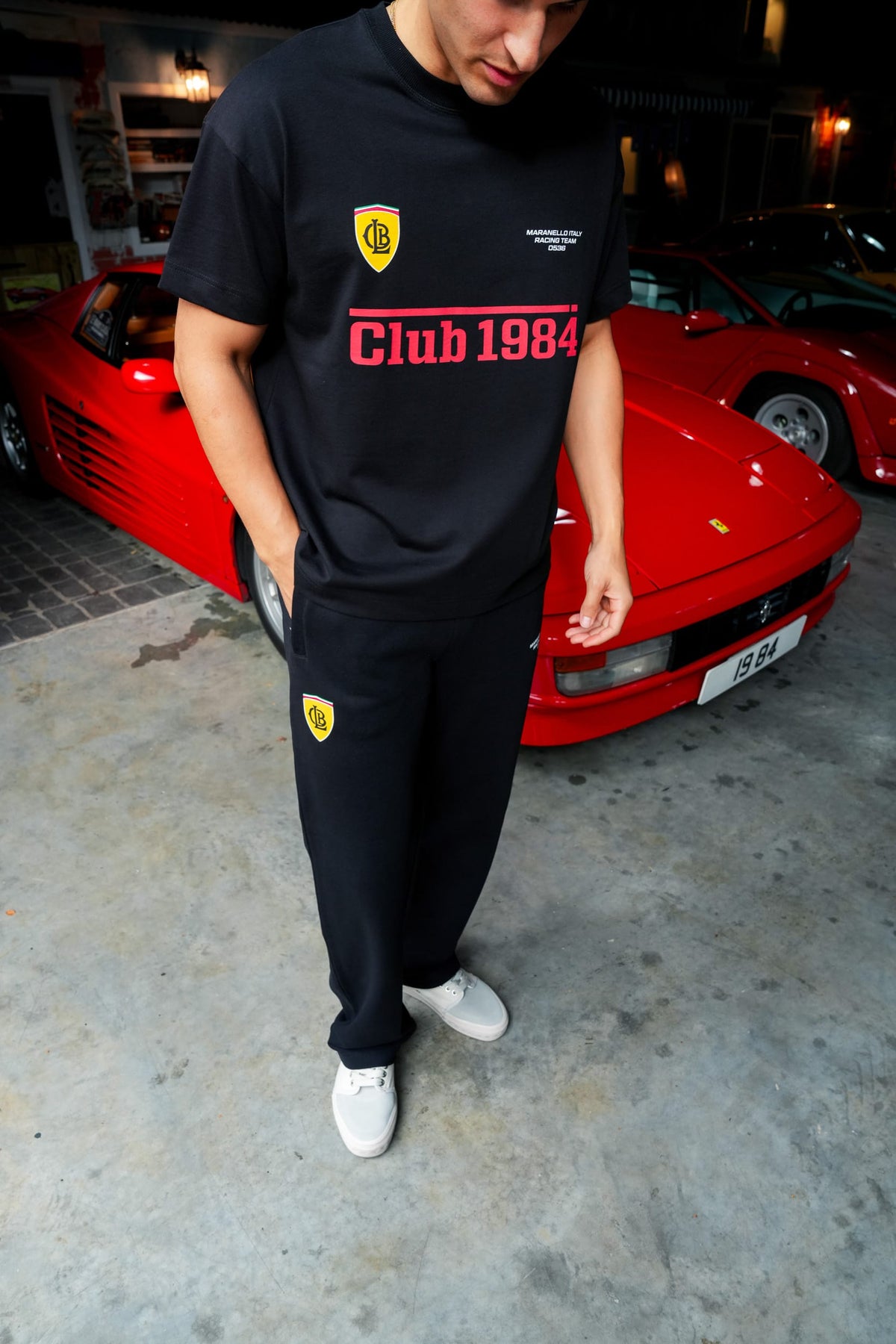 CLUB 1984. Maranello Sweatpants - Black Sweatpants