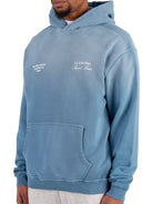CLUB 1984. Melrose 1984 Hoodie - Washed Blue Hoodie
