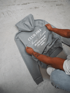CLUB 1984. Melrose 1984 Hoodie - Washed Light Grey Hoodie