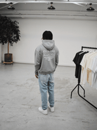 CLUB 1984. Melrose 1984 Hoodie - Washed Light Grey Hoodie