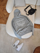 CLUB 1984. Melrose 1984 Hoodie - Washed Light Grey Hoodie