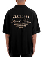 CLUB 1984. Melrose 1984 Shirt - Black/Tan Shirt