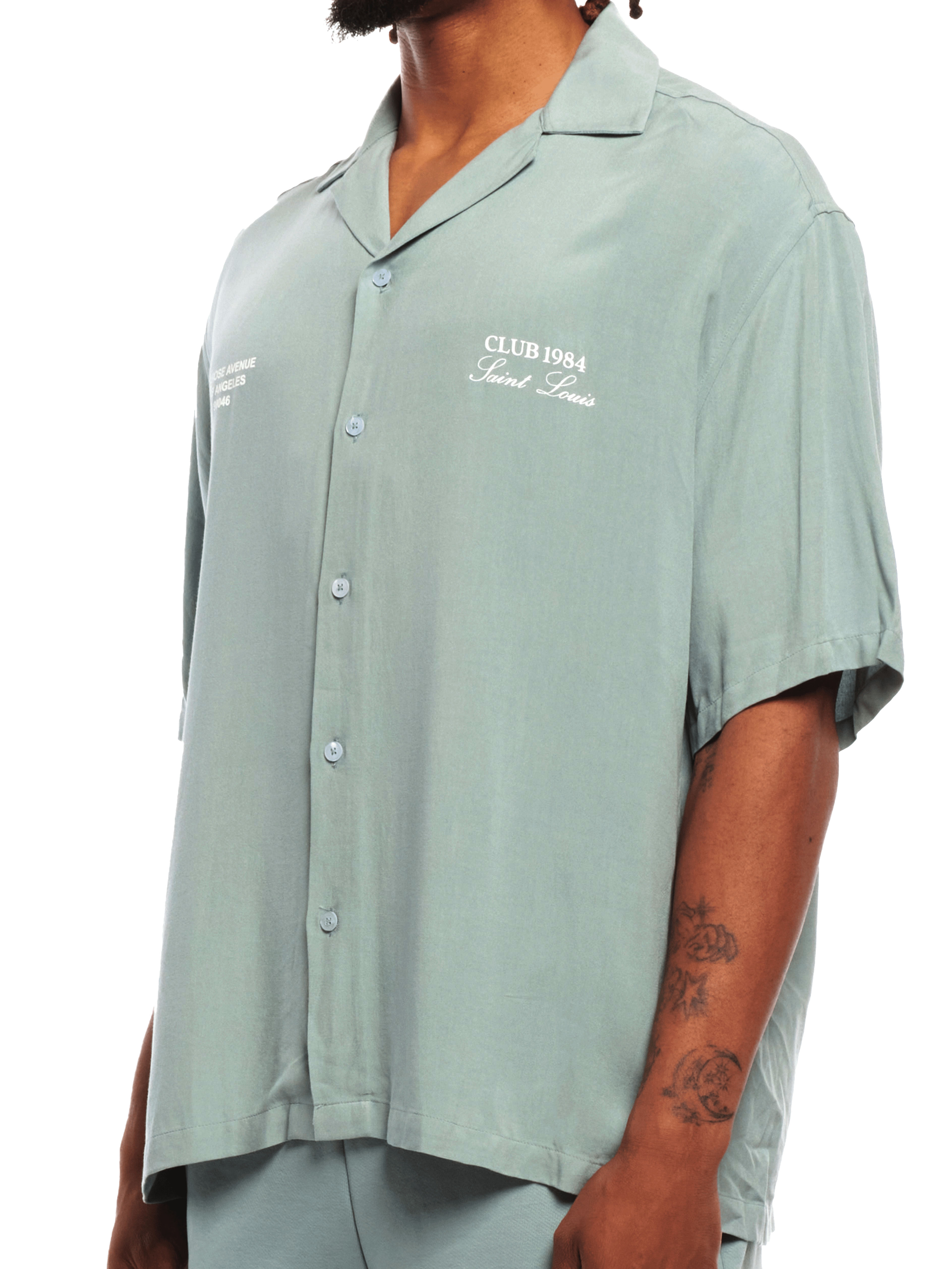 CLUB 1984. Melrose 1984 Shirt - Slate Shirt