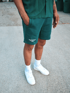 CLUB 1984. Melrose 1984 Shorts - Forrest Green shorts