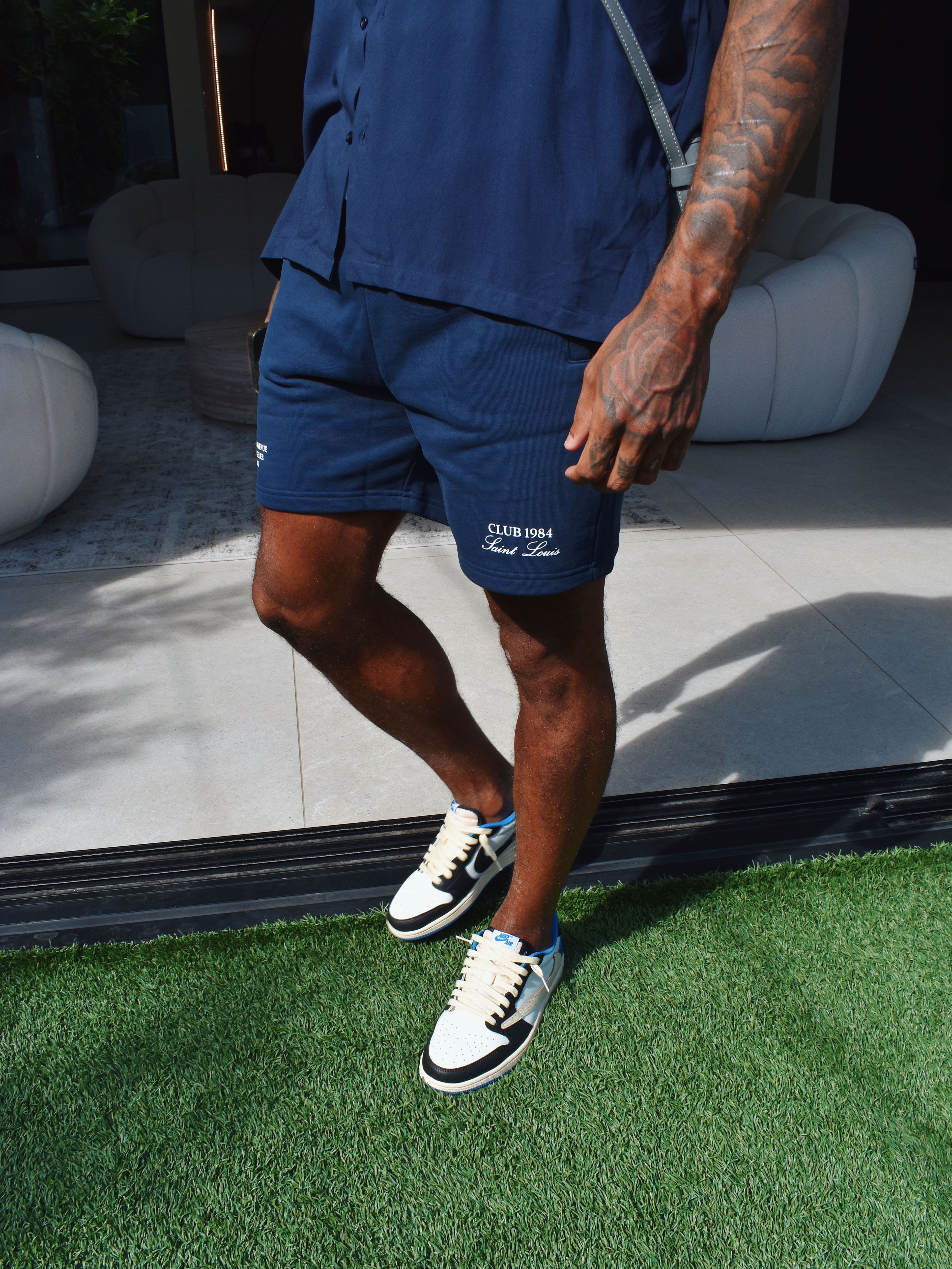 CLUB 1984. Melrose 1984 Shorts - Navy shorts