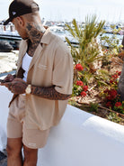 CLUB 1984. Melrose 1984 Shorts - Taupe shorts