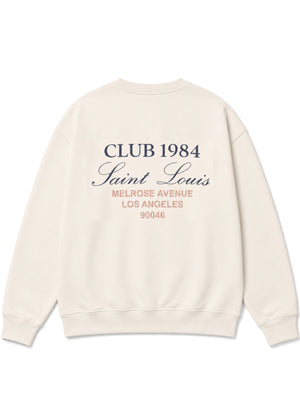 CLUB 1984. Melrose 1984 Sweatshirt - Off White (PRE ORDER) Sweatshirt