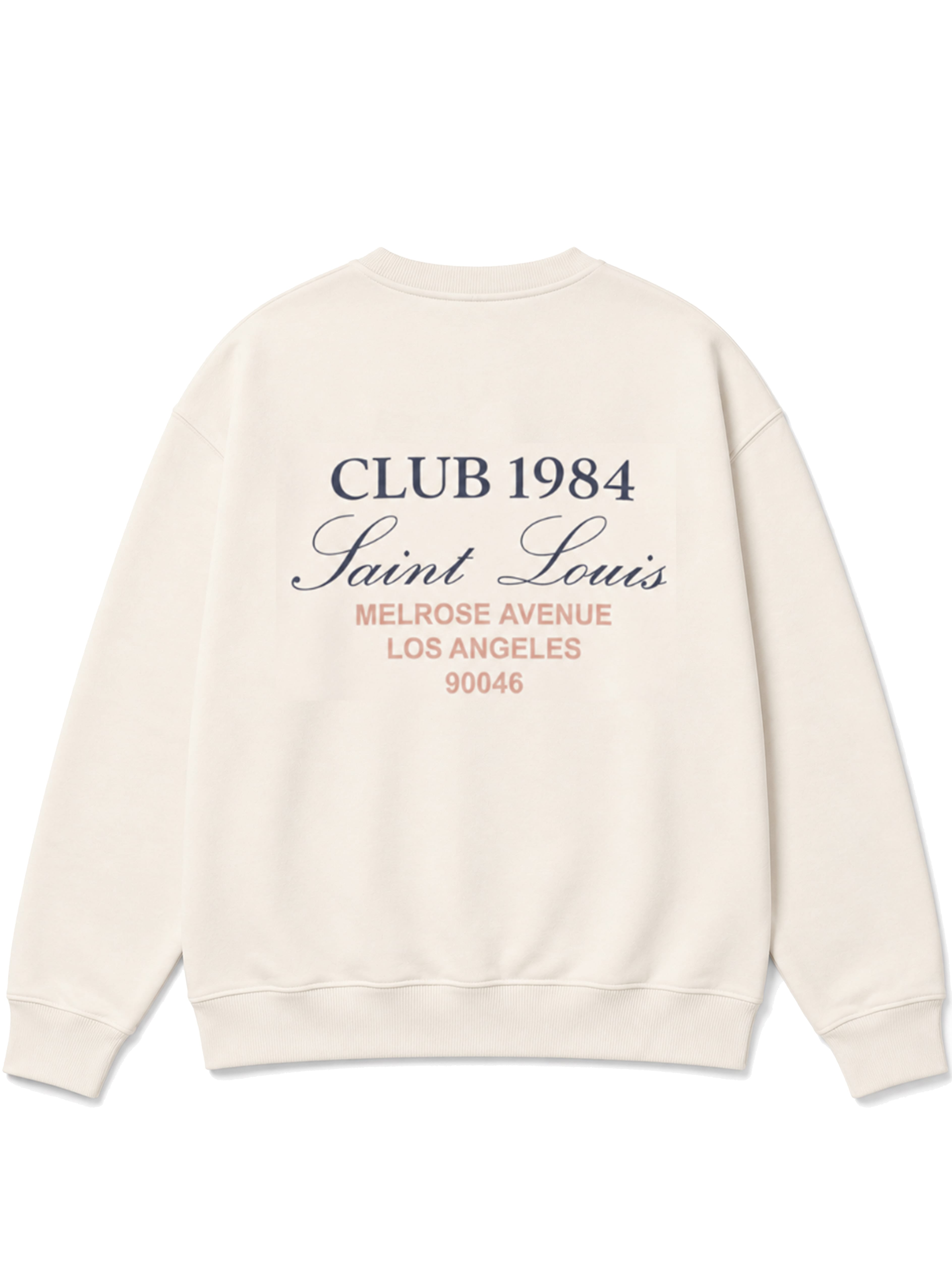 CLUB 1984. Melrose 1984 Sweatshirt - Off White (PRE ORDER) Sweatshirt